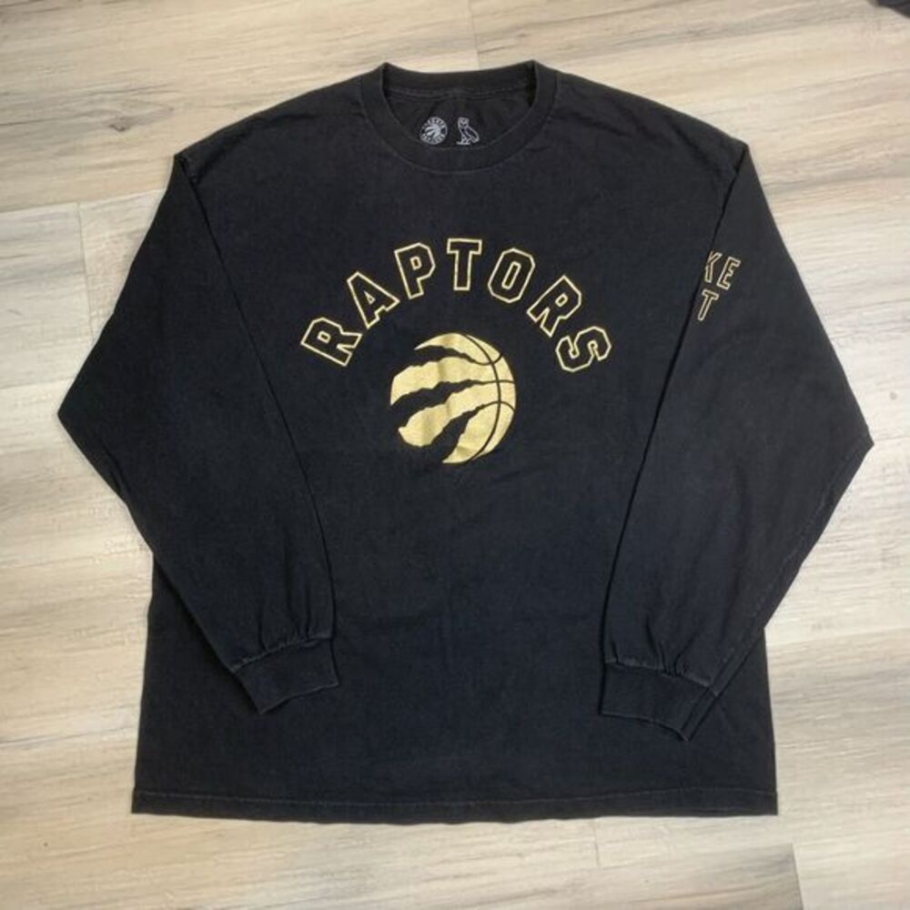 Toronto Raptors x OvO Drake Night 2015 long sleeve shirt Mens basketball size XL